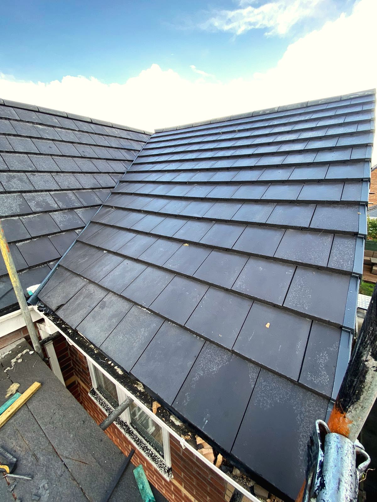Slate roof valley detail